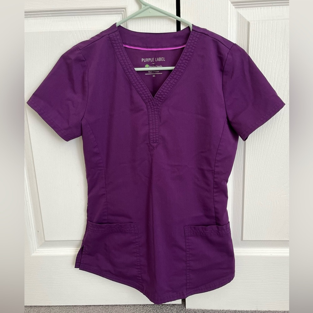 Scrub Top Purple Label
